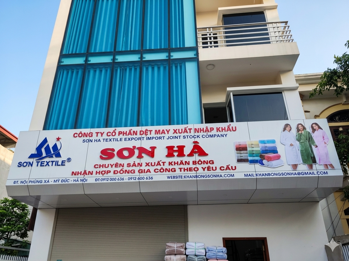 Exterior of the Son Ha Textile office in Hanoi, Vietnam